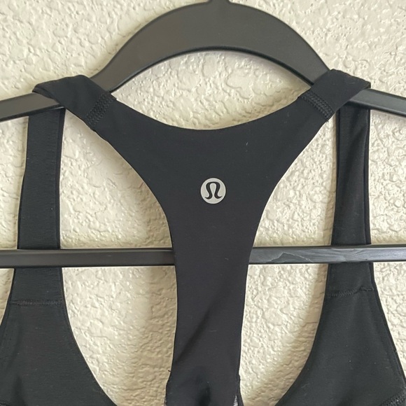 Lululemon Box It Out Sports Bra 4 Black Grey - Picture 6 of 9